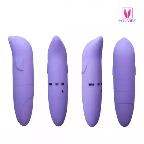 Vibrador Ponto G Golfinho Multivelocidades Vinho Vipmix