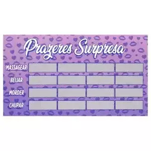 Raspadinha Prazeres Surpresa Unidade Sensual Love