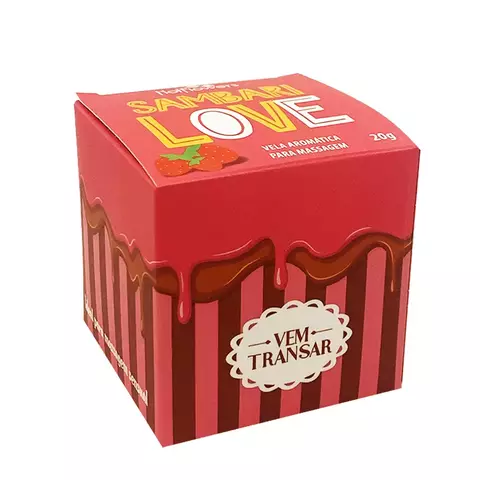 Sambari Love Vela Aromática para Massagem 20g Linha Vem Transar Hot Flowers