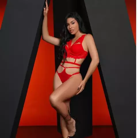 Conjunto Luxury Com Fio Dental String E Persex tamG Vermelho ref10301