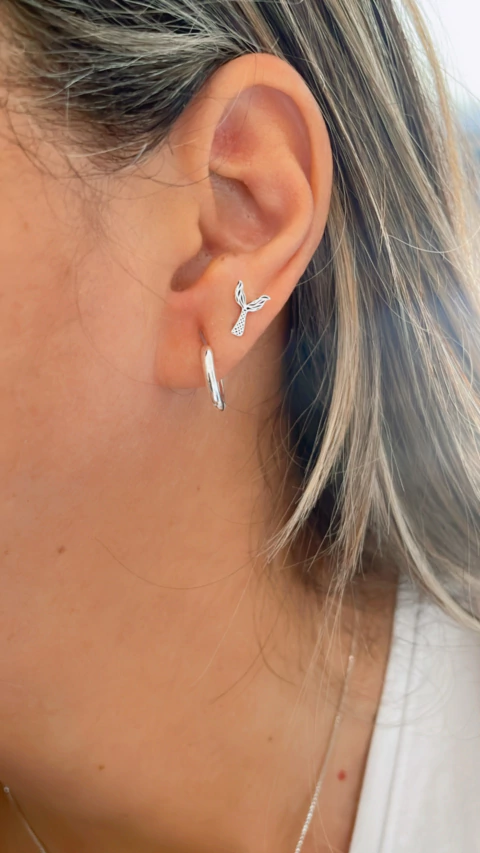 Brinco calda de sereia elegante - comprar online