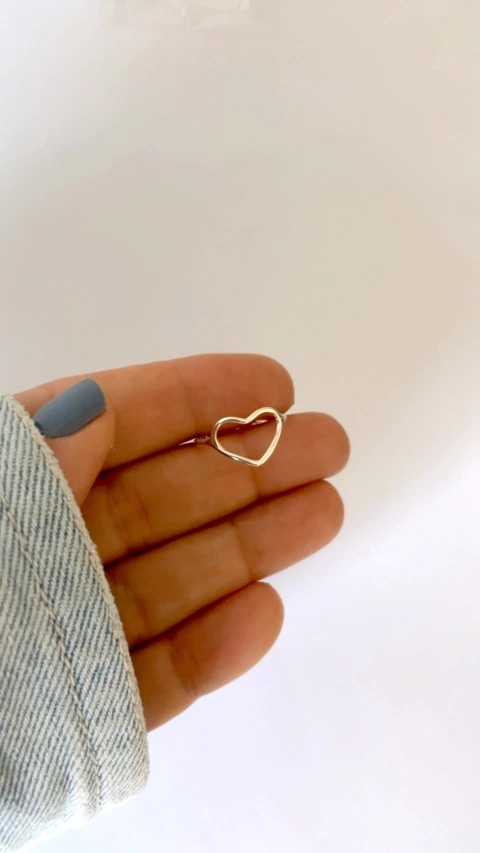 Anel coração m