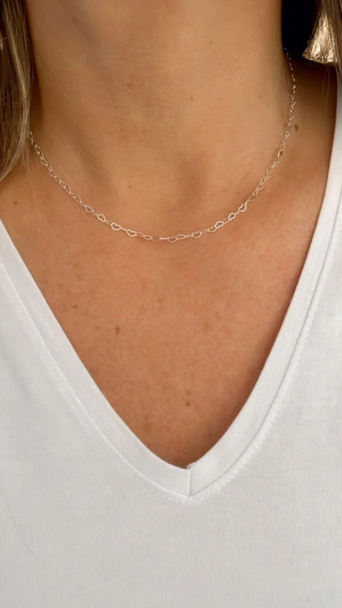 Corrente elo coração . - comprar online