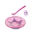 Plato Térmico con Ventosa Nuby Rosa