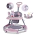 Andador Anti Vuelco con Manija de Empuje Felcraft Gris-Rosa - comprar online