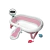 Bañera Plegable 32lts C/Reductor - Termómetro Digital + 2 Juegos Rosa