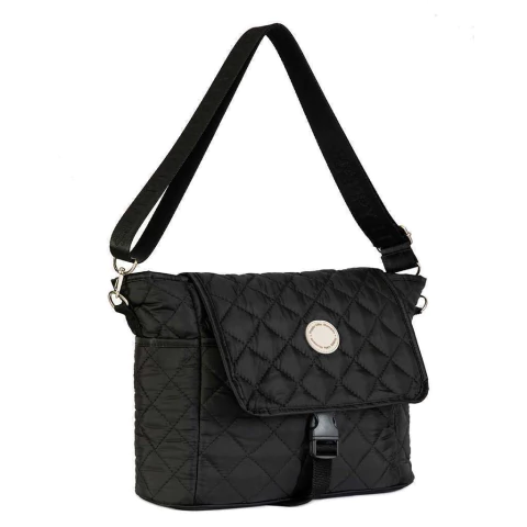 Bandolera Maternal con Divisiones Extraíbles y Cambiador Happy Little Moments Negra