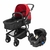 Coche Moises 4 en 1 con Base GTS Rojo