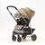 Coche Travel System con Manija Rebatible Bebesit Gris - papalotebebes