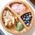 Imagen de Plato y Cuchara de Bamboo y Silicona con Ventosa en Base Celeste