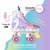 Patín Zapatilla Con Luces Led Bipokids Unicornio T30