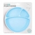 Plato de Silicona Con Divisiones y Ventosa Minikoioi Celeste - comprar online
