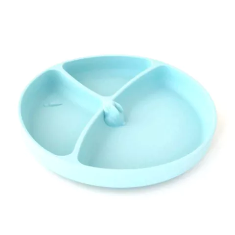 Plato de Silicona Con Ventosa Tatoon Conejo Celeste