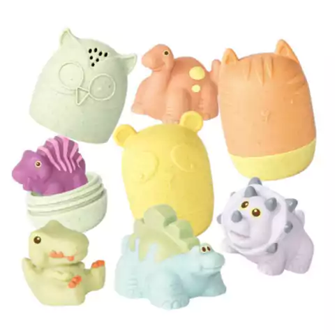 Set de Animales Escondidos Para Baño Baby Favorite +6M