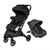 Coche Travel System Ultraplegable Con Mosquitero Rainbow Negro