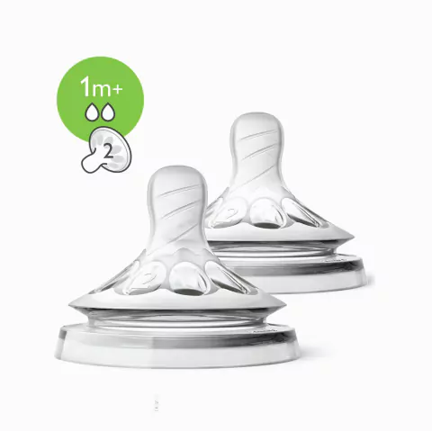 Tetina Mamadera Avent Natural +1 - X2 Unidades