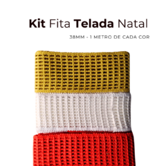 Kit Fita Telada Natal 38mm - 1 metro de cada cor