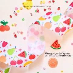 Fita Gorgurão Yama estampada Frutinhas