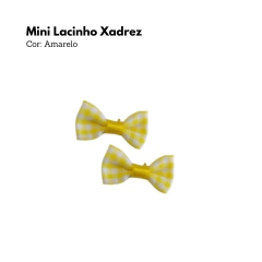 Mini Lacinho Xadrez (6 unidades) - comprar online