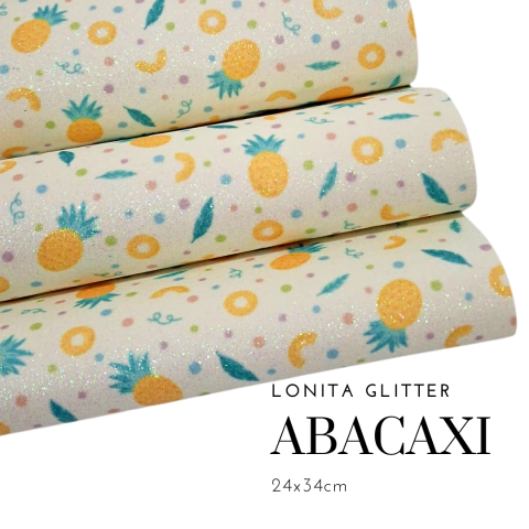 Lonita Glitter Abacaxi 24x34cm (1 unidade)