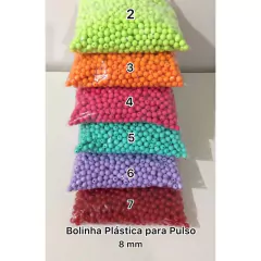 Bolinha Plastica para Pulseira 8 mm (50 Gramas)