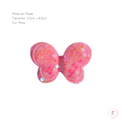 Aplique Borboleta Paetê 5.5cm - comprar online