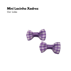 Mini Lacinho Xadrez (6 unidades) - loja online