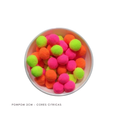 Pompom bolinha 2 cm - 250 unidades - comprar online