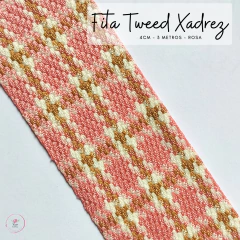 Fita Tweed Xadrez 4cm (3 metros) - loja online