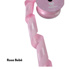 Fita gorgurão com Cetim Central 38mm (3 metros) na internet