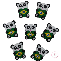 Aplique Emborrachado Urso bandeira do Brasil (1 unidades)