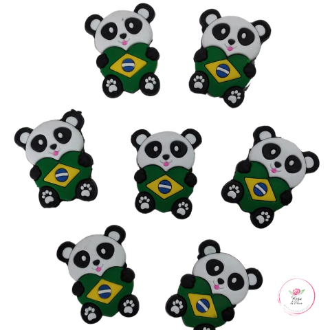 Aplique Emborrachado Urso bandeira do Brasil (1 unidades)