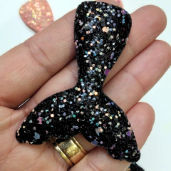 Cauda de Sereia Flocada 6,5cm ( 2 unidades) - comprar online