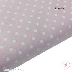 Imagem do Tecido Tricoline Estampado Poá - 25x48cm (1 unidade)