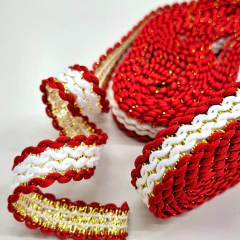 Fita Passamanaria Zig Zag modelo 2 NATAL (13mm) - 3 Metros - comprar online