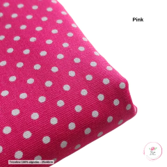 Tecido Tricoline Estampado Poá - 25x48cm (1 unidade)