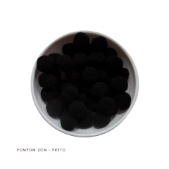 Pompom bolinha 2 cm - 250 unidades