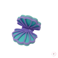 Aplique Concha curva acrílico 6,3cm (1 unidades) - loja online