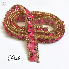 Cascalho com Corrente 15mm (1 Metro) - Atelie Rosa di Pano