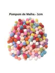 Pompom de Malha colorido - 1cm (50 unidades) - comprar online