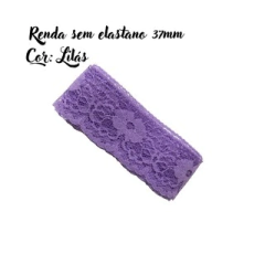 Renda sem elastano 37mm - (3 metros) - comprar online