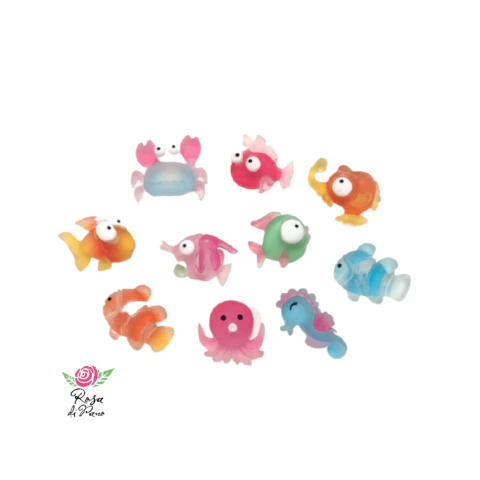 Aplique Peixinhos Fundo do Mar (sortidos) - 10 Unidades