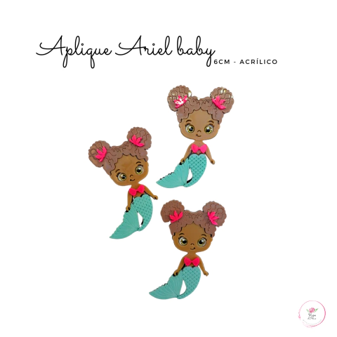 Aplique Ariel baby 6cm (2 unidades)