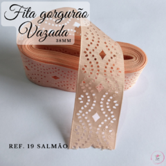 Fita gorgurão Vazada diamante importada 38mm (5 metros) na internet