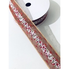 Fita de Juta Floral 38mm (3 metros) - comprar online