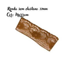 Renda sem elastano 37mm - (3 metros) - Atelie Rosa di Pano