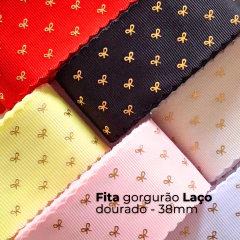Fita Gorgurão LAÇO Dourado - 38mm (3 metros) na internet