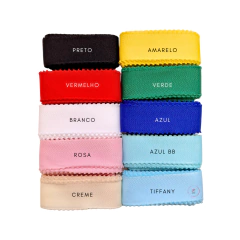 Fita De Gorgurão Yester BORDA POMPOM 38mm (Rolo com 3 metros) na internet