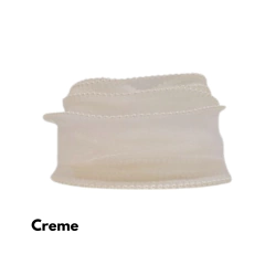 Fita de organza com pérolas - 38mm (3 jardas 2,74m) - loja online