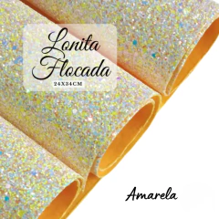 Lonita Flocada 24x34 cm (1 unidade) - Atelie Rosa di Pano
